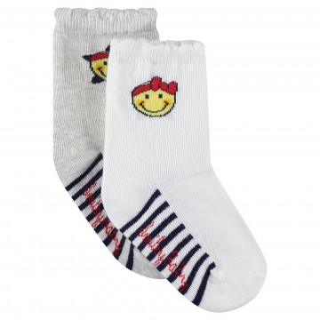 Lot de 2 paires de chaussettes bébé fille