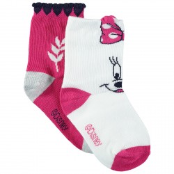 Lot de 2 paires de chaussettes "Minnie" bébé fille