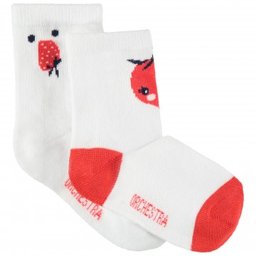 Lot de 2 paires de chaussettes bébé fille