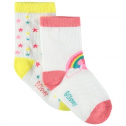 Lot de 2 paires de chaussettes bébé fille