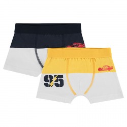 Lot de 2 boxers bicolores garçon "Cars"