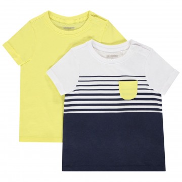 Lot de 2 Tee-shirts manches courtes bébé garçon