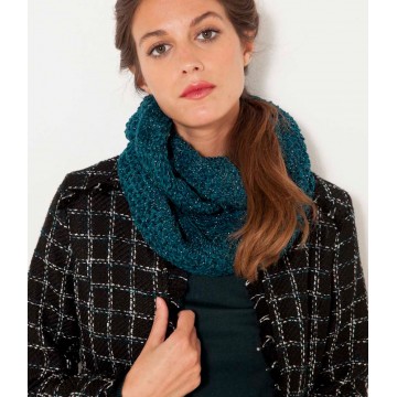 Snood en maille avec lurex