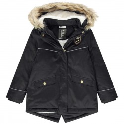 Parka en twill à capuche fille