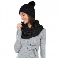 Ensemble bonnet et snood en tricot