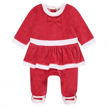 Dors-bien costume de Mère Noël bébé fille