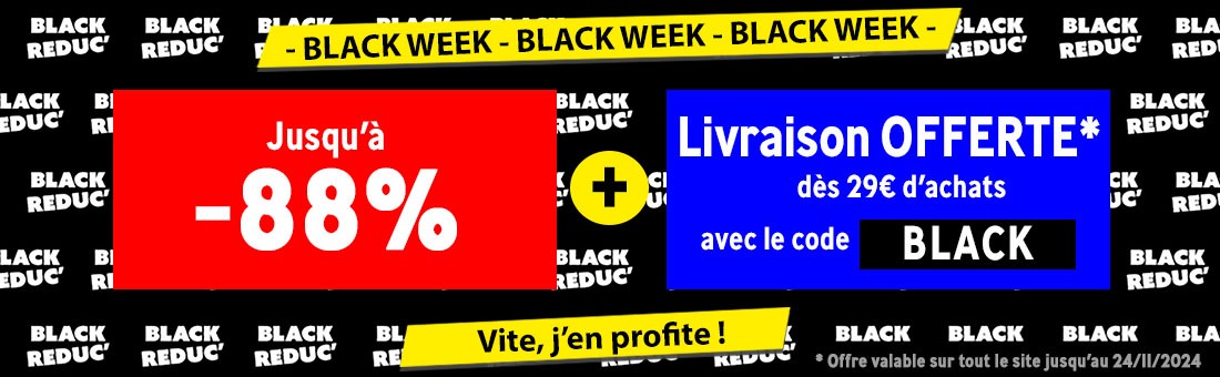 Black Week : jusqu'à -88%