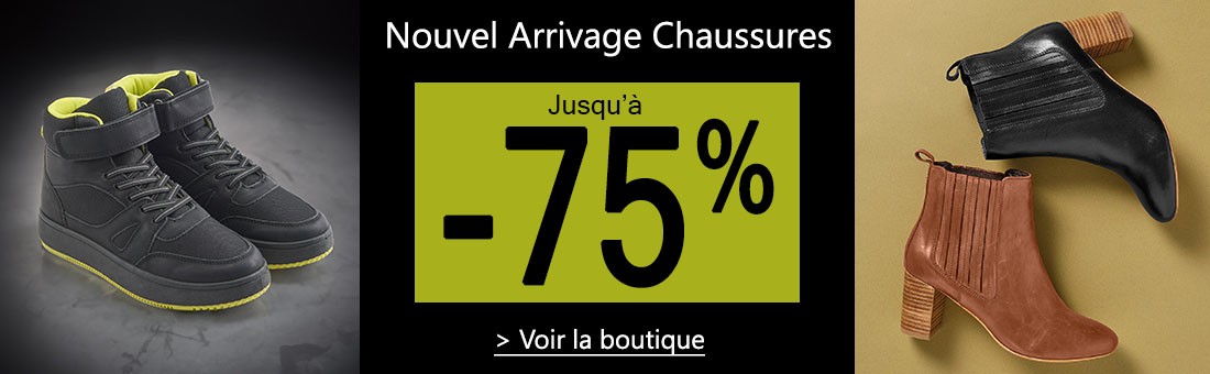 Nouvel Arrivage Chaussures jusqu'à -75%